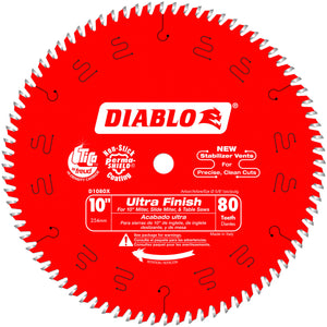 Diablo D1080X 10 in. x 80 Tooth Carbide Circular Saw Blade