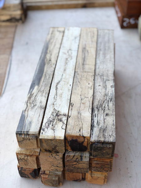 Spalted Tamarind 2" x 2" x 18" Turning Blank - Pack of 2
